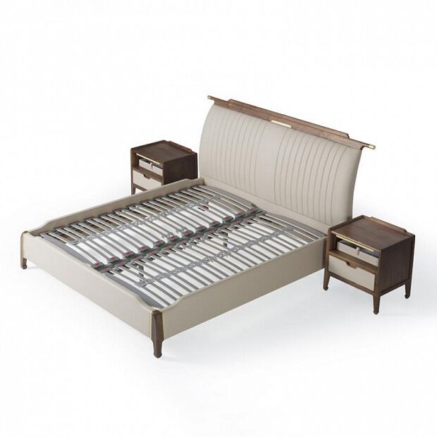Кровать Master Copper Jin Yun Tiancheng 1.8 meters Bed (Grey/Серый) - 3