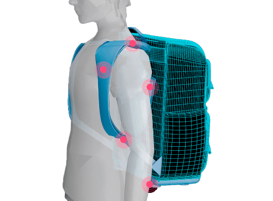 Ортопедический рюкзак с пеналом Xiaomi Yang Small Student Backpack 1-4 Class (Blue/Синий) : отзывы и обзоры - 2