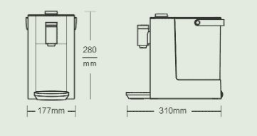 Диспенсер для воды Xiaomi Beiding Instant Hot Water Dispenser (Green/Зеленый) - 2