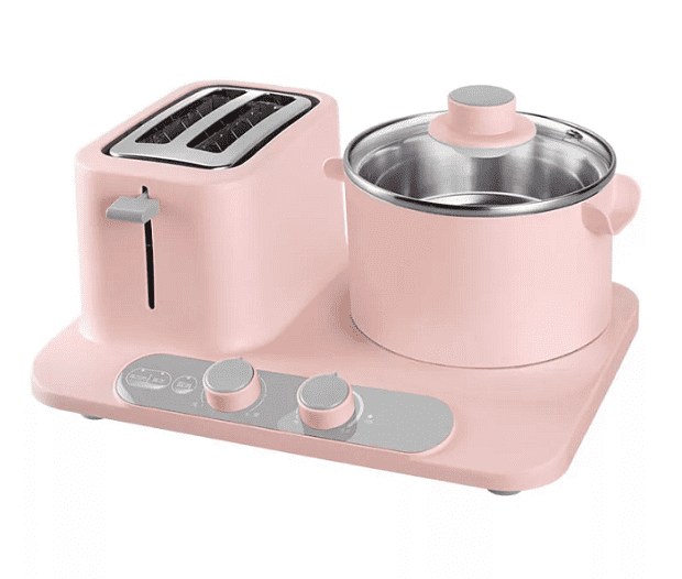Плита и тостер Donlim Multi-Function Breakfast Machine (Pink) - 2