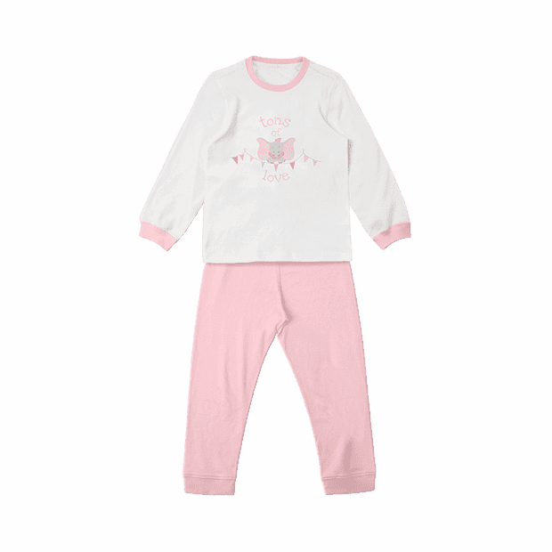 Детская пижама Snuggle Sac Thermostat Antibacterial Underwear Set (Pink/Розовый) 