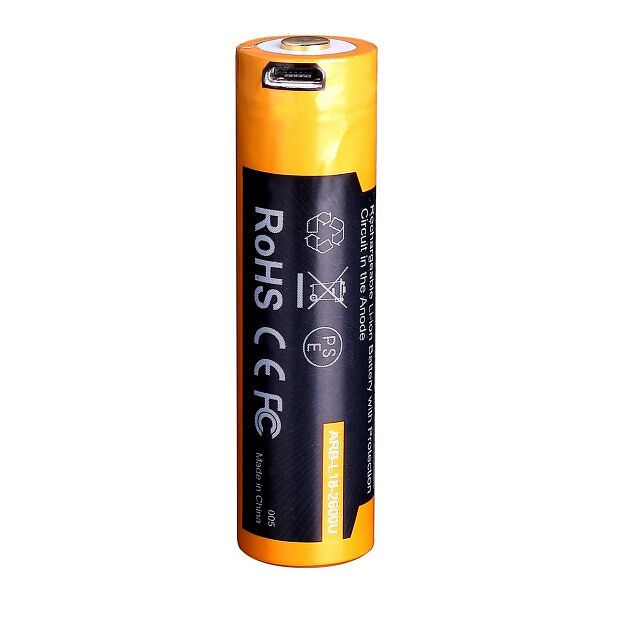 Аккумулятор 18650 Fenix 2600U mAh с разъемом для USB, ARB-L18-2600U - 6